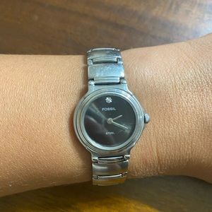 Fossil Solid Stainless Steel Water Resistant 50 M woman’s watch